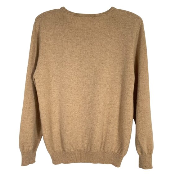 Acrobat Girls’ Medium Cashmere Cardigan Sweater – Camel Beige - Quiet Luxury - Picture 4 of 11